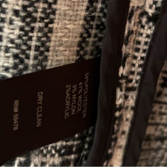 Cynthia Rowley Black and White Plaid Wool Blend Cardigan - XS, EUC - Picture 10 of 10